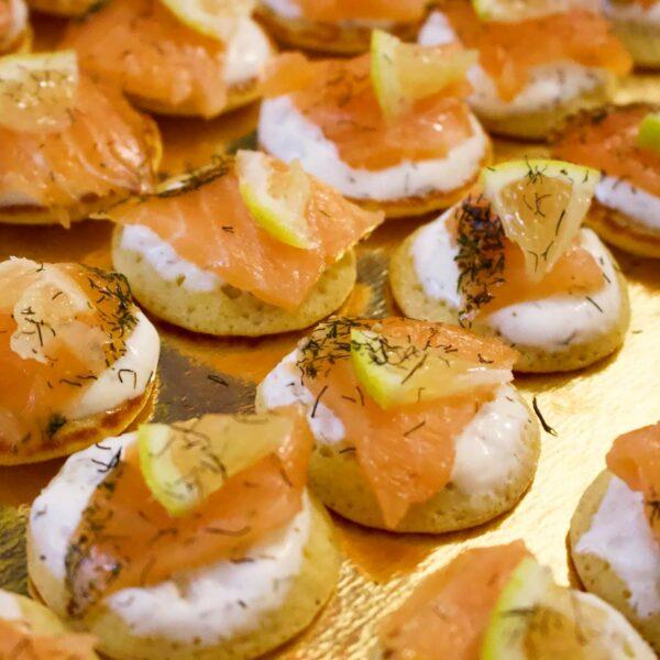 Blinis saumon Gravlax
