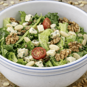 Salade Roquefort pommes noix
