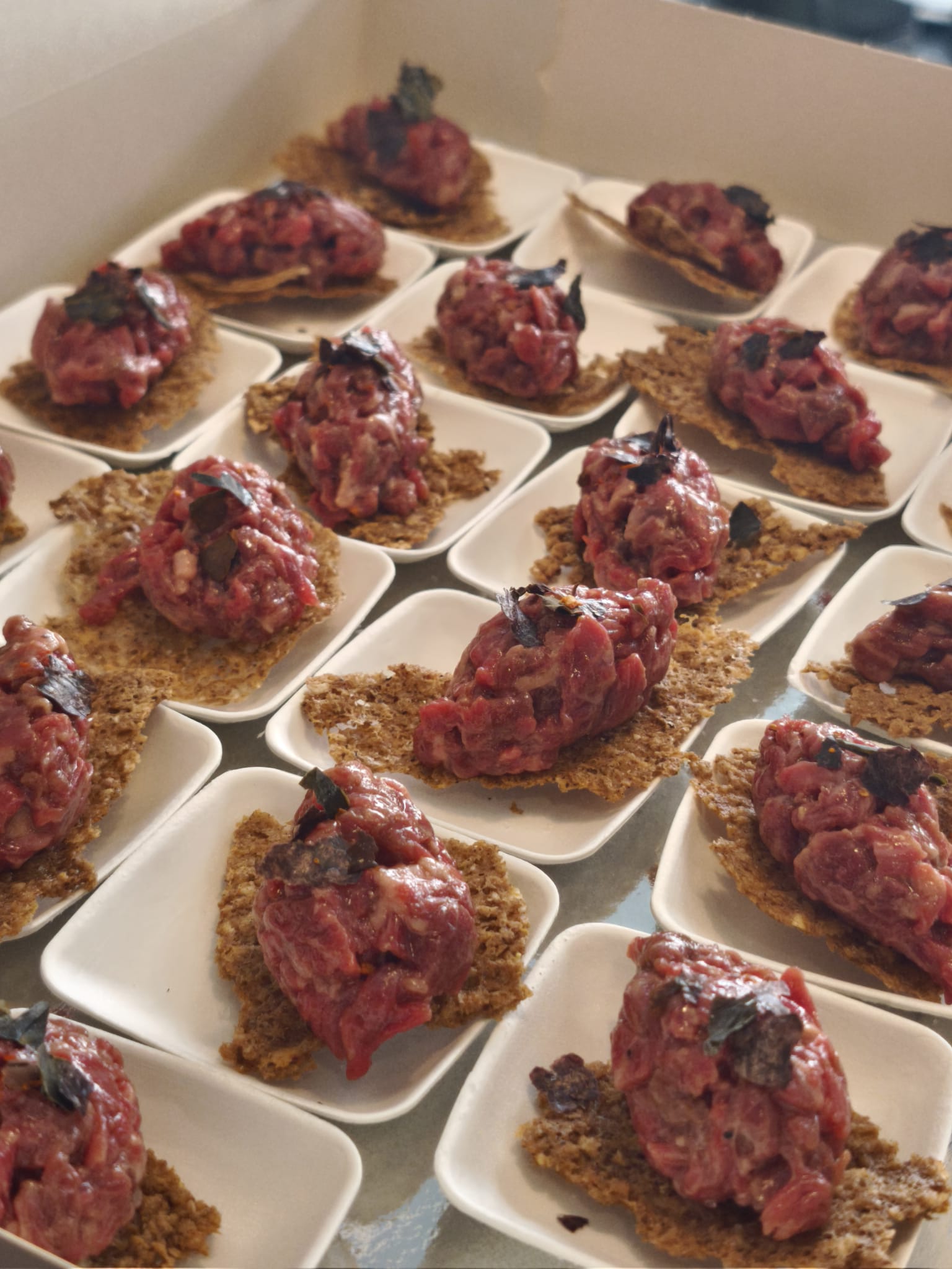 Toast de sarrasin et tartare de boeuf Waygu