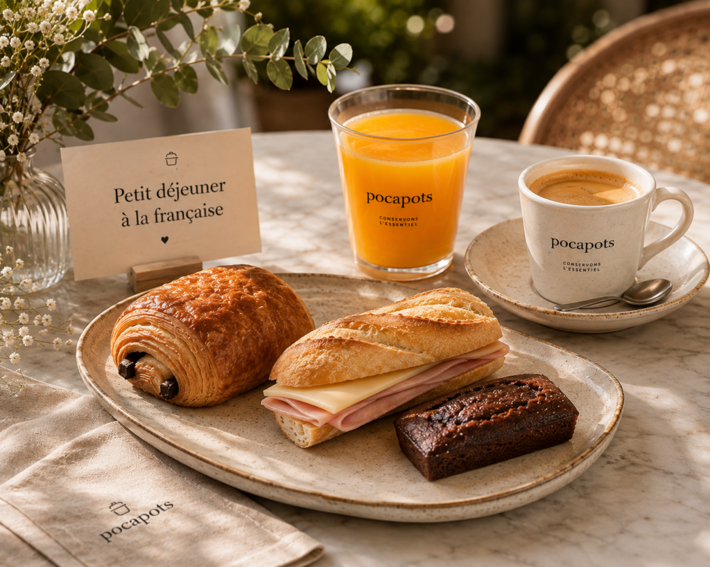 Poc à Pots — petit déjeuner à la française pour stand Fira Gran Via Barcelone